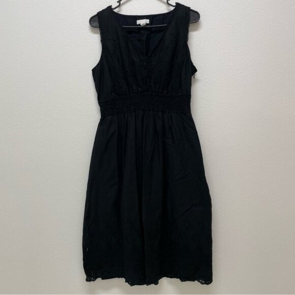 Charter Club Black Lace Midi Dress. Size 12 - Picture 2 of 14